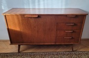 Drewniana fornirowana komoda/kredens z lat 60-tych XX wieku