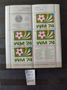 Blok 94 2181 Srebrny medal reprezentacji Polski na MŚ w piłce nożnej 1974 r
