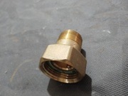 Półśrubunek z uszczelką 3/4" x 1" mosiądz do licznika