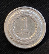 Moneta 1 złoty 1991