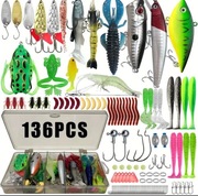 przynęty spinningowe 136 sztuk