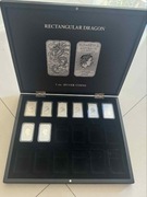 Komplet Sztabko monet Rectangular Dragon 2018-2025 | 8oz | ETUI | W-wa