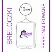 Personalizowane breloki akrylowe – 10 sztuk, idealne na prezent, komunię!