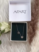 Apart srebrny łańcuszek wisiorek zawieszki serduszko kółko srebro próba 925