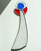 Aniołek witrażowy – rękodzieło w technice Tiffany 28 cm