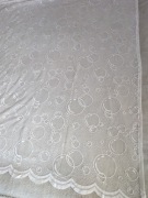 Nowa biała długa żakardowa firana firanka w bańki mydlane grochy 190 x 240