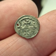 Denar bez daty Elbląg, Zygmunt I Stary. Rzadki R2.