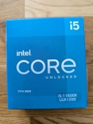 Intel Core i5-11600K | 3,9GHz (4,9 GHz Turbo) | 6 rdzeni / 12 wątków