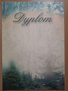 DYPLOM A4 MOTYW LEŚNY