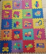 Duże grube puzzle piankowe mata 155x125 cm