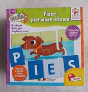Piszę pierwsze słowa układanka 