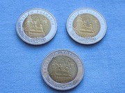 ZESTAW 3 MONETY 5 ZŁ(2015 r.) -"RATUSZ W POZNANIU". STAN BARDZO DOBRY 