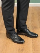 Skórzane mokasyny Venezia 42 czarne wygodne eleganckie do pracy casual