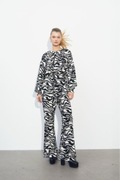 H&M komplet zebra dzwony flare zwierzęcy print panterka zestaw set boho y2k