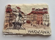 Magnes ceramiczny na lodówkę Warszawa Syrenka Zamek Królewski(17) 