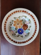 PRL Talerz ozdobny Włocławek fajans porcelana do zawieszenia Syroczyńska