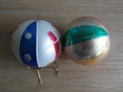 Bombki choinkowe szklane z PRL - u