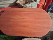 Stolik kawowy niski, ława owalna