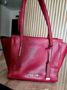 Calvin KleinTorebka Frame Medium Shopper  Czerwony
