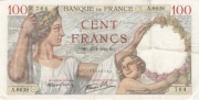 Francja 100 franków 1940 P.94 Rzadki