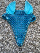 Nauszniki przedłużane dla konia niebieskie cob 