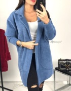 ALPAKA BLUE CLASSIC CASUAL TRENCZ NIEBIESKA ALPAKA