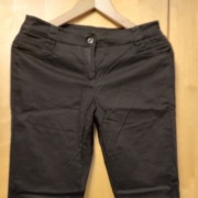 Damskie brązowe bawełniane spodnie Camaieu 36 S