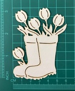 Scrapek Gumowce z tulipanami LBA000319