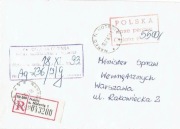 1993 - Nakło n.Notecią - Taxe percue-opłata gotów.