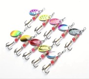 Zestaw obrotówek wędkarskich skuteczne przynęty 10 szt