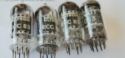 3x ECC83 / 12AX7–KEN-RAD USA Black Plate & Philips Miniwatt –Vintage/Serwis