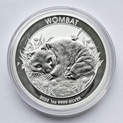 Moneta srebrna Australijski WOMBAT 2023 1 uncja srebra oz SREBRO