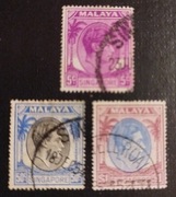 Kol.ang. SINGAPORE: 1948/52r. Mi 5; 17C; 18C. kas.