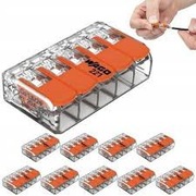 Szybkozłączka Wago 221-415 drut linka 5x4 mm 50 sztuk (2 opakowania)