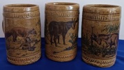 KUFEL CERAMICZNY KOLEKCJONERSKI PAMIĄTKOWY 3 sztuki 