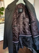 Elegancki płaszcz męski Natan ciemno szary 54/176 