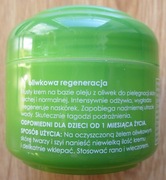 Tłusty krem (seria oliwkowa Ziaja) na bazie oleju z oliwek.