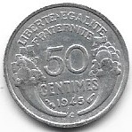 Francja 50 cen.1945 C