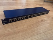 EMITER Panel 19", 24 x RJ45 STP, kat.5e (1U) niebieski