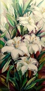 Zbyszek z mazur obraz olejny  LILIE