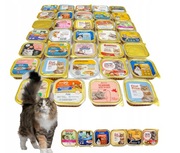 Karma Mokra Dla Kota Tacka Pasztet zestaw mieszany mix smaków 34szt x 100g