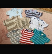 68 zestaw paka ubranka koszulki t-shirt bluzeczki lato Disney next