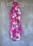 Różowa sukienka fuksja w kwiaty! Rozmiar S 36 Peek&Cloppenburg