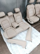 Tapicerka fotele  skoda superb II skóra alkantara beż elektryka pamięci 