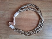 Wlosy doczepiane warkocze blond nowe outlet 2 szt