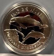 Zwierzęta świata Morświn srebrna moneta 20 zł