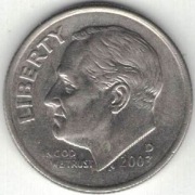 USA 10 centów 2003 D nr 1