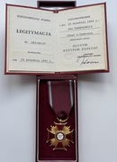 Złoty Krzyż Zasługi RP - Wałęsa nadanie