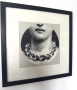 grafika, motyw Fornasetti, oprawiona 41x41cm (g4)