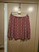 Spódnica trapezowa materiałowa w kwiaty